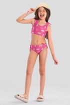 Biquíni infantil menina em malha UV Brandili