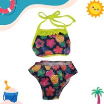 Biquini Infantil Menina Juvenil Proteção UV Verão Moda Praia Biquini Infantil Menina Juvenil Proteção UV Verão Moda Praia