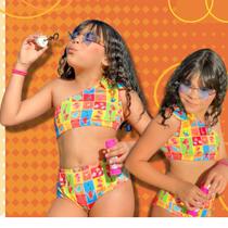 Biquini Infantil Menina Juvenil Proteção UV Verão Moda Praia