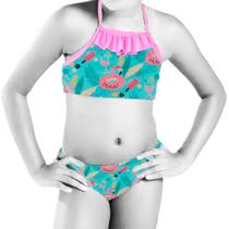 Biquini Infantil Menina Moda Praia Flamingo Alcinha 1 ao 14 Biquini Infantil Menina Moda Praia Flamingo Alcinha 1 ao 14