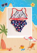 Biquíni Infantil Menina Moda Praia Verão Estampado Biquíni Infantil Menina Moda Praia Verão Estampado