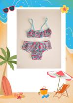 Biquíni Infantil Menina Moda Praia Verão Estampado Biquíni Infantil Menina Moda Praia Verão Estampado