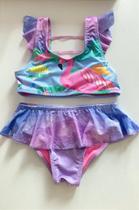 Biquíni Infantil Menina Nadador com Babados Biquíni Infantil Menina Nadador com Babados