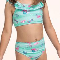 Biquíni Infantil Menina Verão Roupa De Praia Conjunto Top E Calcinha Proteção UV 50+ Biquíni Infantil Menina Verão Roupa De Praia Conjunto Top E Calcinha Proteção UV 50+