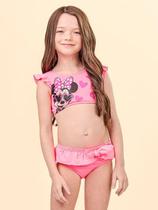 Biquíni Infantil Minnie Rosa Animê Q0389