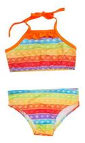 Biquini Infantil Moda Praia Verão Pop It Proteção Uv50 1ao7 Biquini Infantil Moda Praia Verão Pop It Proteção Uv50 1ao7