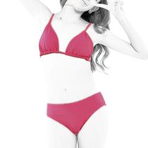 Biquini Infantil Praia Verão Uv50 Cortininha Rosa 1 ao 14 Biquini Infantil Praia Verão Uv50 Cortininha Rosa 1 ao 14