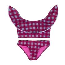 Biquíni Infantil Proteção UPF50+ Babado PicNic - Biquíni Infantil Proteção UPF50+ Babado PicNic -