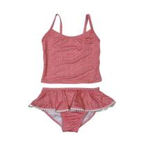 Biquíni Infantil Proteção UPF50+ Bebê - Samambaia Rosa