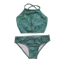 Biquíni Infantil Proteção UPF50+ Capri Top - Eucalipto