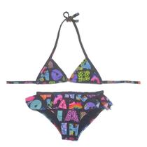 Biquíni Infantil Proteção UPF50+ Cortininha Calcinha Babado Banho Maria - Verão 2023 Biquíni Infantil Proteção UPF50+ Cortininha Calcinha Babado Banho Maria - Verão 2023