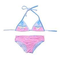 Biquíni Infantil Proteção UPF50+ Cortininha Calcinha Babado Bonete- Verão 2023 Biquíni Infantil Proteção UPF50+ Cortininha Calcinha Babado Bonete- Verão 2023