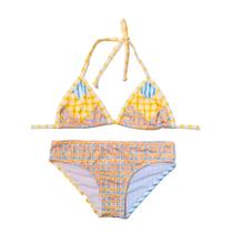 Biquíni Infantil Proteção UPF50+ Cortininha Tartan Biquíni Infantil Proteção UPF50+ Cortininha Tartan
