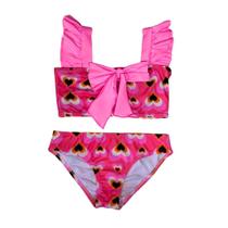 Biquíni Infantil Proteção UPF50+ Julie c/ laço - Powerfull Heart