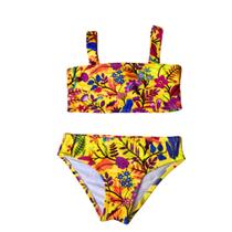 Biquíni Infantil Proteção UPF50+ Léla Yellow Forest