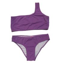 Biquíni Infantil Proteção UPF50+ Niki Lilás Work