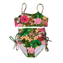Biquíni Infantil Proteção UPF50+ Olivia - Leopard Flower- Mystique Nature Biquíni Infantil Proteção UPF50+ Olivia - Leopard Flower- Mystique Nature