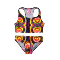 Biquíni Infantil Proteção UPF50+ Top Atlético - Caribe - Alto Verão 2024