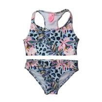Biquíni Infantil Proteção UPF50+ Top Atlético - Onça Tropical - Alto Verão 2024 Biquíni Infantil Proteção UPF50+ Top Atlético - Onça Tropical - Alto Verão 2024