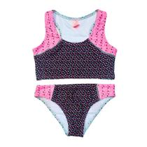 Biquíni Infantil Proteção UPF50+ Top Atlético - Polka Dots Triple