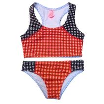 Biquíni Infantil Proteção UPF50+ Top Atlético - Square