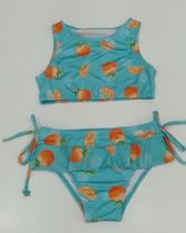 Biquini infantil regata laranjinha