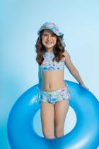 Biquini infantil regata unicórnio