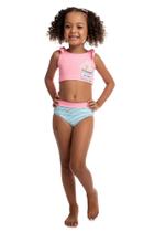 Biquini Infantil Rosa Neon Ursinho Com Proteção Solar FPS50+ Filtro UV 6713 Biquini Infantil Rosa Neon Ursinho Com Proteção Solar FPS50+ Filtro UV 6713