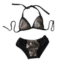 Biquini infantil sereia escama colorido meninas M 3-4 anos Biquini infantil sereia escama colorido meninas M 3-4 anos