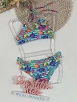 Biquíni Infantil Siri Kids Amora Aquarela 40024