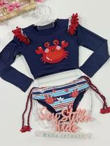 Biquíni Infantil Siri Kids Cropped Manga Longa Karol Sirizinho 39239 Biquíni Infantil Siri Kids Cropped Manga Longa Karol Sirizinho 39239