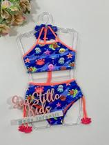 Biquíni Infantil Siri Kids Laila Azul Pixel 39011