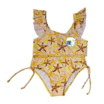 Biquini Infantil Top Alcinha Proteção Uv 50+ Amarelo Biquini Infantil Top Alcinha Proteção Uv 50+ Amarelo