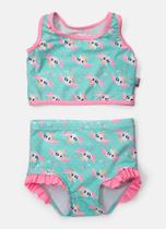 Biquini Infantil Unicornio Verde Água 110200314 Puket
