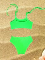 Biquíni Infantil Verde Neon