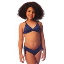 Biquíni Infanto Juvenil Cortininha Azul Marinho Cecí Moda Praia Biquíni Infanto Juvenil Cortininha Azul Marinho Cecí Moda Praia