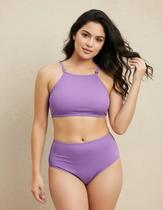 Biquini Juvenil Conjunto Top Cropped Ajustável Tanga Forrada Moda Praia Piscina Verão