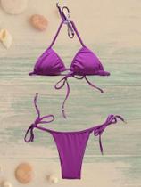 Biquíni Juvenil Cortininha sem bojo Biquíni Juvenil Cortininha sem bojo