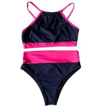 Biquini Juvenil Cropped Hotpants Proteção Uv Blogueira Biquini Juvenil Cropped Hotpants Proteção Uv Blogueira