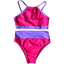 Biquini Juvenil Cropped Hotpants Proteção Uv Blogueira Biquini Juvenil Cropped Hotpants Proteção Uv Blogueira