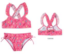 Biquini Juvenil Infantil com Fps Uv50+ Proteção Solar Tip Top Top Calcinha Menina Praia Natação Bk53 Biquini Juvenil Infantil com Fps Uv50+ Proteção Solar Tip Top Top Calcinha Menina Praia Natação Bk53