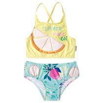 Biquini Juvenil Infantil com Fps Uv50+ Proteção Solar Tip Top Top Calcinha Menina Praia Natação Bk53