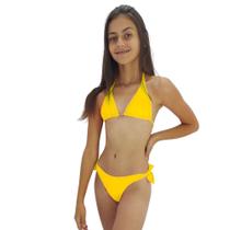 Biquini Juvenil Neon Sem Bojo Calcinha De Amarrar Lateral Biquini Juvenil Neon Sem Bojo Calcinha De Amarrar Lateral