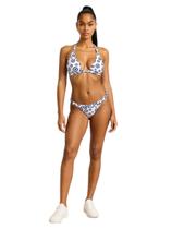 Biquíni Kebronze Sem Amarração 100% ajustável Para Bronzeamento, Praia, Piscina Meio Fio Estampado Tamanho:XGCor:Azul/B Biquíni Kebronze Sem Amarração 100% ajustável Para Bronzeamento, Praia, Piscina Meio Fio Estampado Tamanho:XGCor:Azul/B