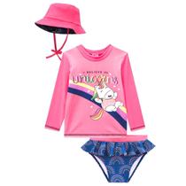 Biquini Kukiê Com Chapéu Unicórnio Proteção FPS 50 Biquini Kukiê Com Chapéu Unicórnio Proteção FPS 50