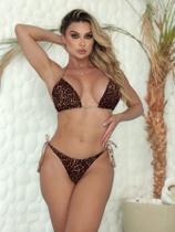 Biquini Larissa empina bumbum cortininha com bojo calcinha dupla face Cores do Verão Biquini Larissa empina bumbum cortininha com bojo calcinha dupla face Cores do Verão