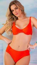 Biquíni Liso Com Bojo e Aro Calcinha Drapeada - Sol e Água Biquíni Liso Com Bojo e Aro Calcinha Drapeada - Sol e Água