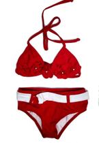 Biquíni Liso Flor Vermelho Pupi Biquíni Liso Flor Vermelho Pupi