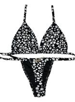 Biquíni Lolla Brasil Fio Dental Bolado Preto E Branco Biquíni Lolla Brasil Fio Dental Bolado Preto E Branco