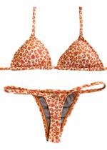 Biquíni Lolla Brasil Fio Dental Onça Laranja Biquíni Lolla Brasil Fio Dental Onça Laranja